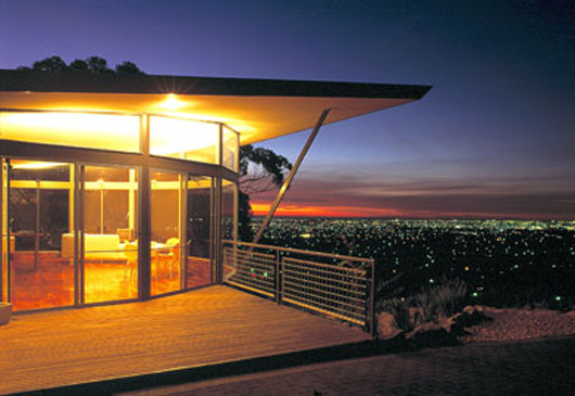 Semi Circular Wall Of Glass Design Architecture Hill House Decorating - Exterior hill home design exterior decorating