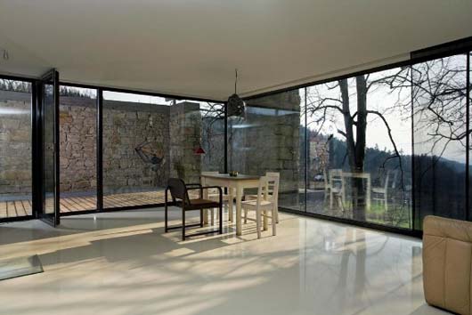 open space design dining room interior