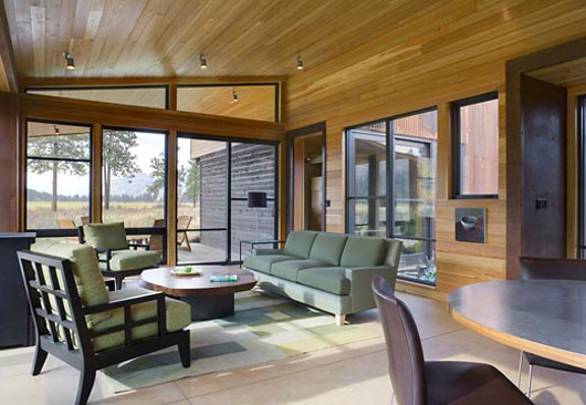 living room design glass wall decorating