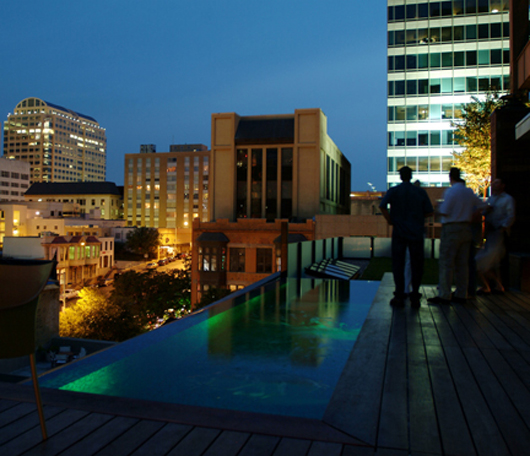 private residence design outdoor swimming pool