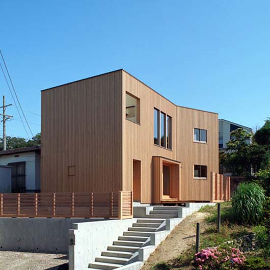Japanese Architecture Design Modern Wooden Home Decorating With Flat Roof