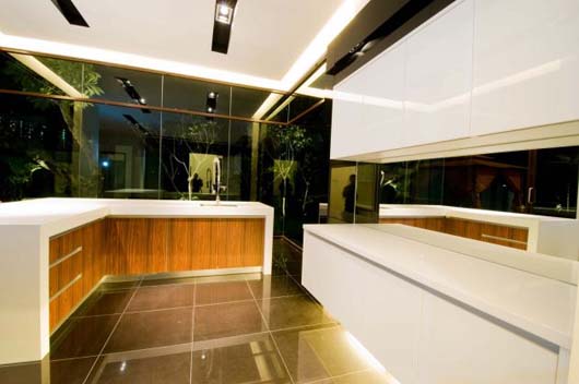 Three Storey Plan Luxury Home Decorating With Modern Kitchen Design luxurious white kitchen design photos