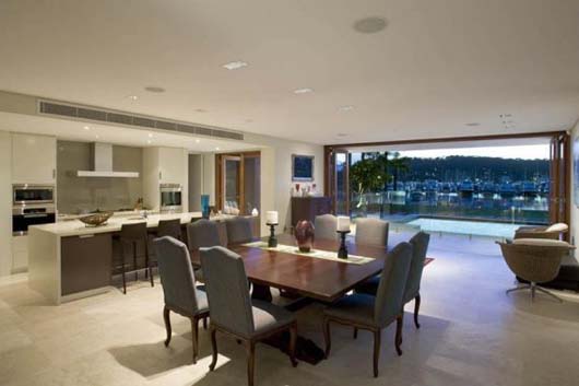 open space design dining room and kitchen