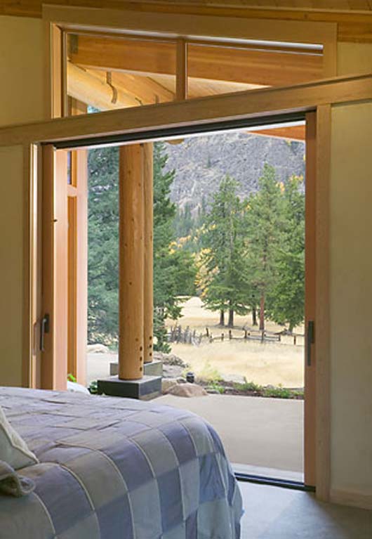 Three Separate Buildings Design Minimalist Home Decorating Bedroom stone home decorating simple bedroom design