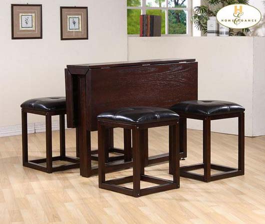 Modern Classic Design Dark Oak Dining Furniture For Small Space Decorating traditional dining set design home furniture