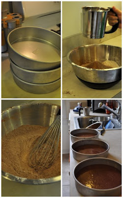 chocolate cake prep