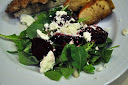 Thumbnail image for Roasted Beets with Goat Cheese and Pomegranate Dressing