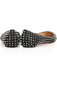 CHRISTIAN LOUBOUTIN - Pigalle spiked ballerina flats - 605