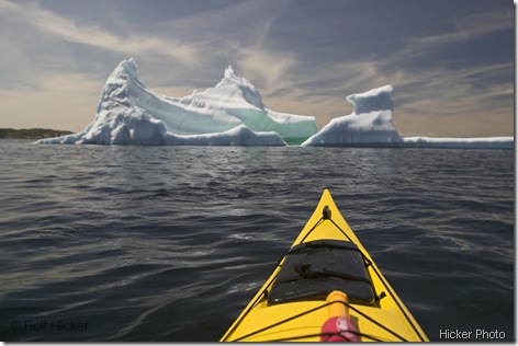 Canada, Newfoundland, Kittiwake Coast, Iceberg, Kayaking, near Merritt´s Habour, close to Twillingate