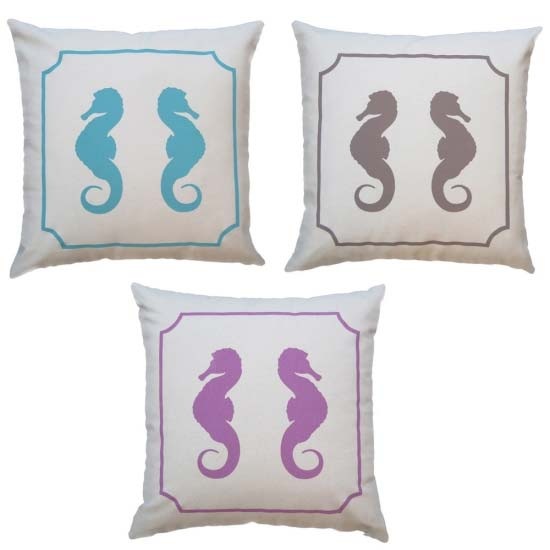 seahorse cushions natural home magazine