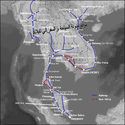 خريطة القطار في تايلاند خريطة القطار في تايلاند