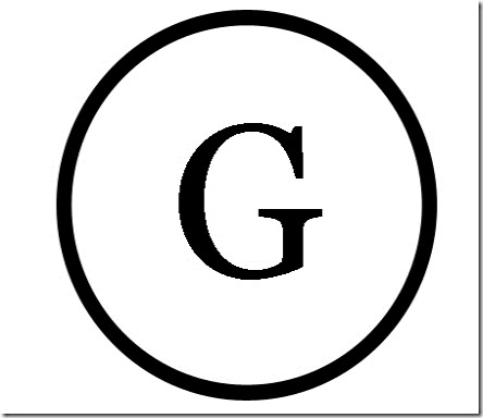 G Monogram Stencil