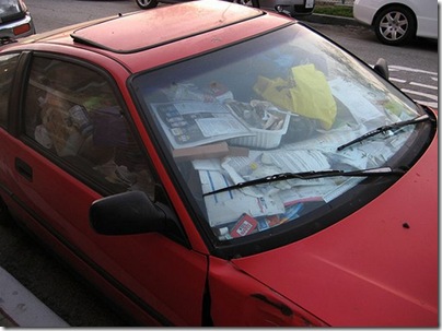 lixo no carro 2