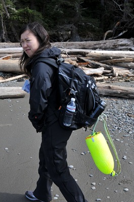 Mag is not exactly happy about carrying a washed up boey