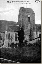 église de Recloses et monument aux morts