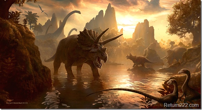 Cretaceous_Sunset_by_kerembeyit Cretaceous_Sunset_by_kerembeyit