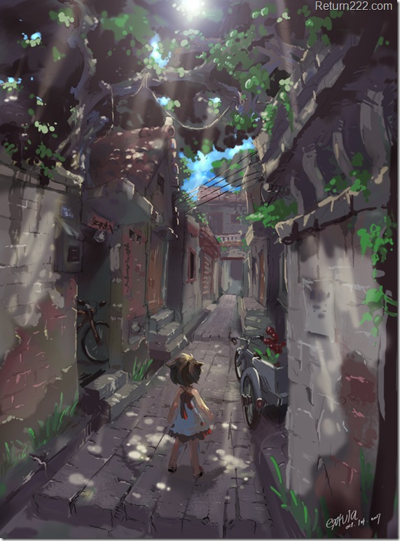 Street_in_Memory_by_extvia Street_in_Memory_by_extvia