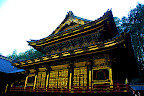 A large room of Honden main hall in the Rinnoji Temple area of Nikko