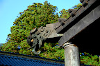 A gargoyle inside the Yomeimon Gate area