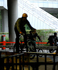 Yours truly hops a &yen;350,000 Mongoose over the whoop-dee-doos!