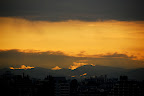 The mountains appear to be steaming