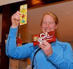 Anna scored some chocolate, and kept it.