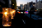 Seemed weird that candles about an eco message used so much plastic, I guess the eco comes from re-using it.