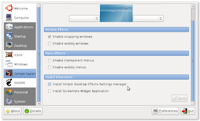 Ubuntu Tweak Compiz Controller Ubuntu Tweak Compiz Controller
