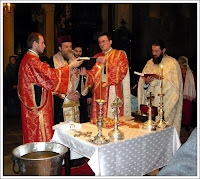 Baptism service at St Antim Monastery