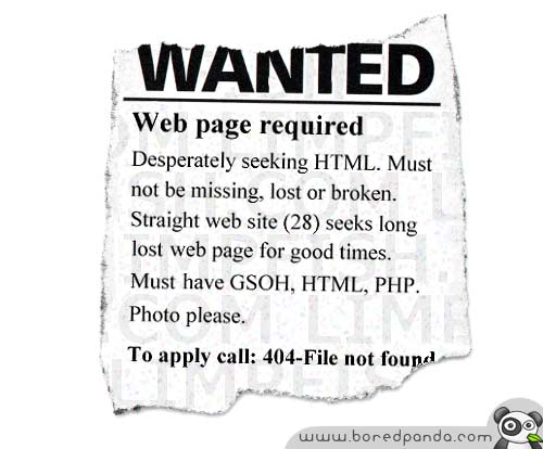 50 Cool and Creative 404 Error Pages (Part I)