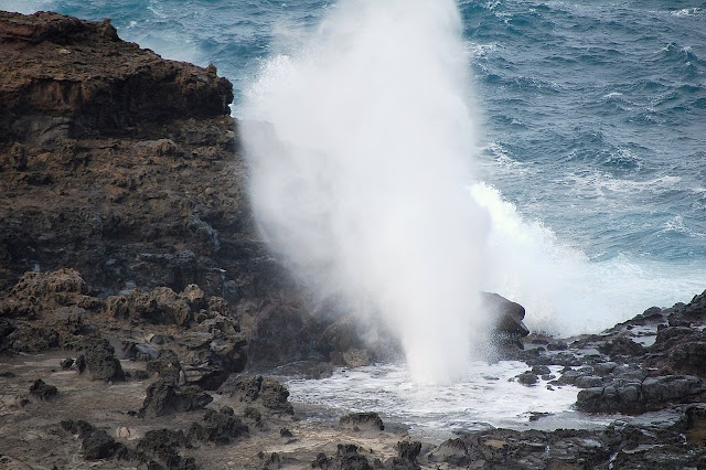 A blow hole that we hiked down to see.