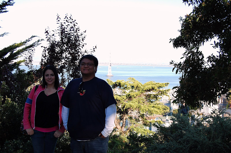 Scott and Frances enjoying the citys views.