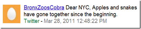 1st Tweet as BonxZoosCobra -3-28