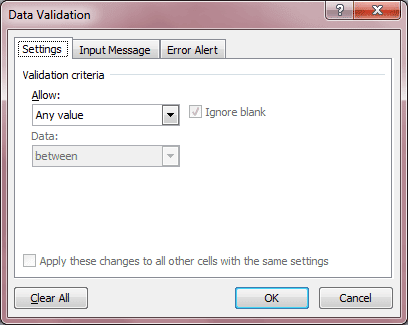 Data Validation Main Window Data Validation Main Window