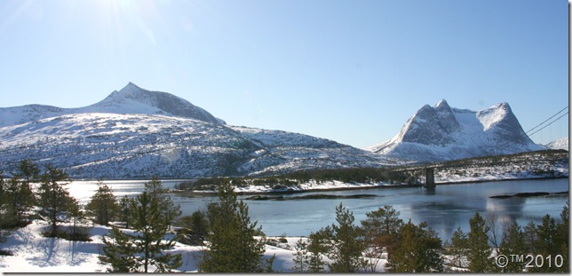 Utsikt over Efjordfjellene