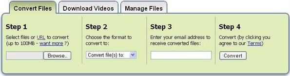 Zamzar text to sppech utility Text to Speech