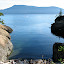 Small bay on Matia Island, Orcas Island in background
