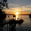 Sunset over Echo Bay as seen from Matia Island