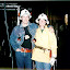 Tom takes Jan on tour of underground mine, 1984