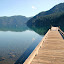 Dock at NPS boat launch on Lake Crescent