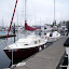 Whisper and Dare at overnight moorage Whisper and Dare at overnight moorage