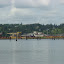 The Shelton waterfront is decidedly industrial in character, although high tide hides the mud shoals