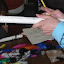 Decorating. In the picture you can also see feathers and leather laces. Decorating. In the picture you can also see feathers and leather laces.