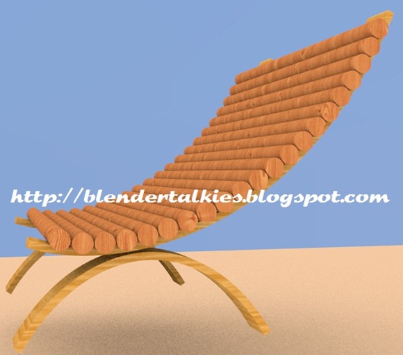 wooden beach chair