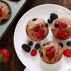 Mixed Berry Whole Wheat Muffins