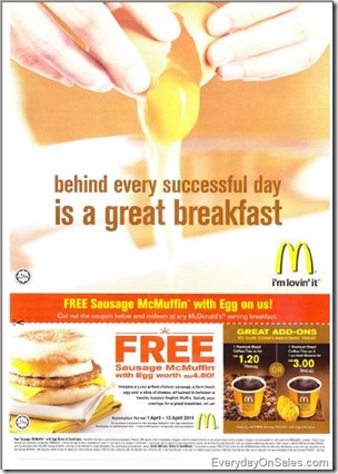 Free-Sausage-Mcmuffin-Mcdonalds-Malaysia-April-20111
