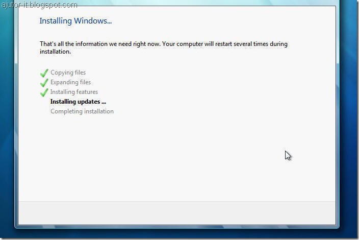 instalare Windows 7, cum instalezi windows 7 modul grafic, tutorial instalare windows 7