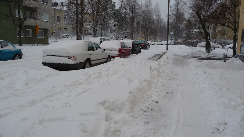 Neige dans notre rue