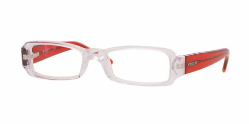 Óculos VO2550 Vogue Transparente e Vermelho Óculos VO2550 Vogue Transparente e Vermelho