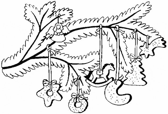 una rama del árbol de navidad